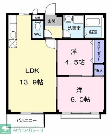 リバーサイド800の物件間取画像